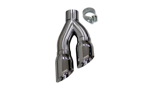 CORSA Replacement, Universal / 4.0 in Twin Side Swept Tip Kit | Truck & SUV CORSA Systems (14031)