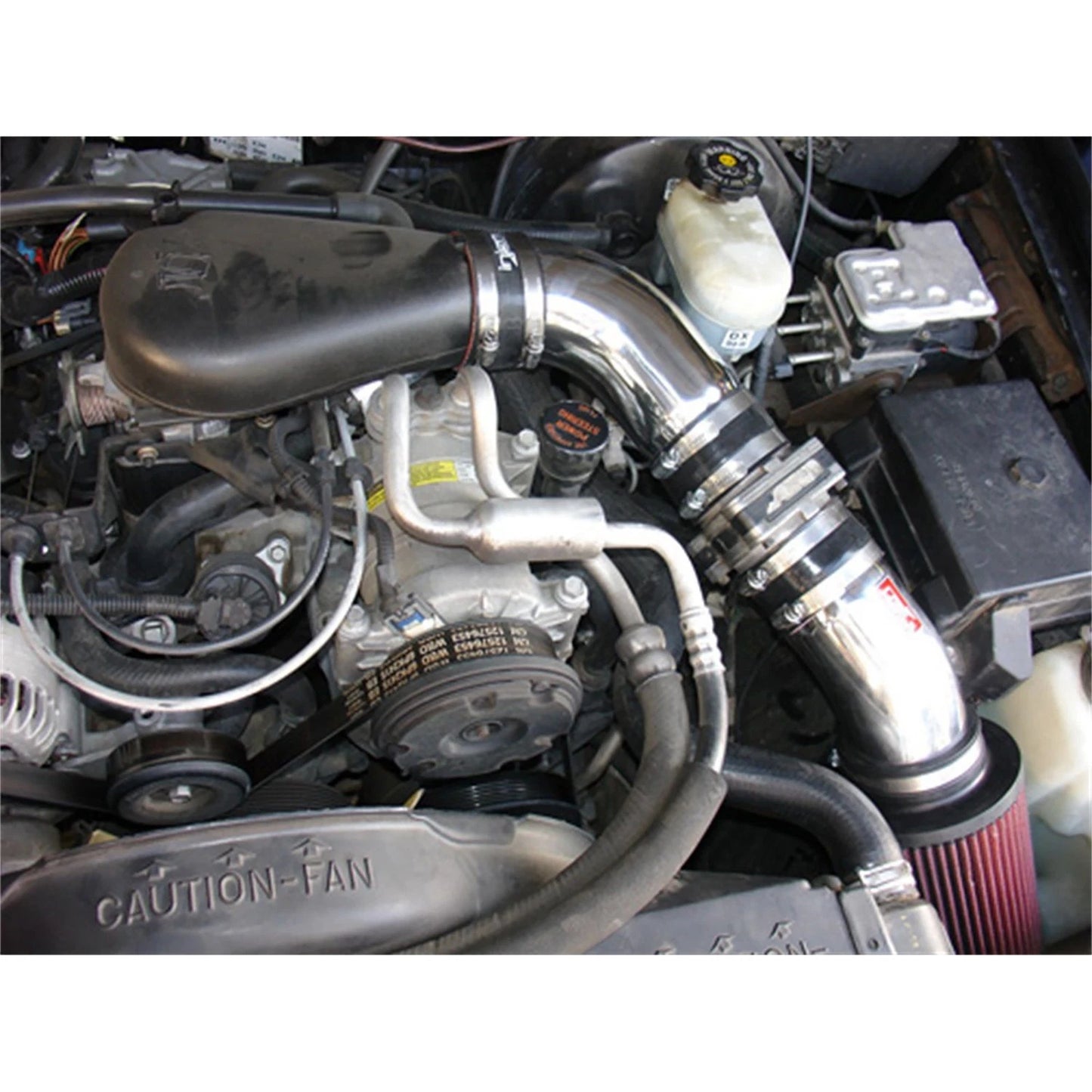 Injen 4.3L V6 Wrinkle Black Power-Flow Air Intake System | Chevrolet Blazer / Gmc S15 Jimmy / S10 Blazer / Sonoma / Porsche Cayenne (73-12)(PF7021WB)