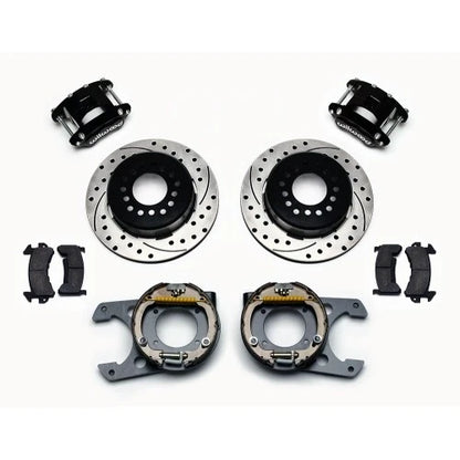 Wilwood D154 P/S Park Brake Kit Drilled Chevy C-10 2.42 Offset 5-lug