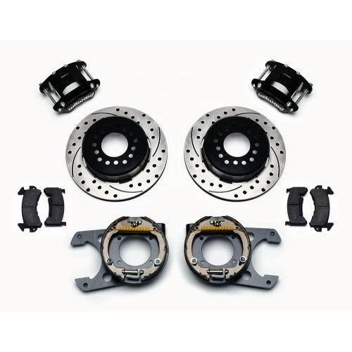 Wilwood D154 P/S Park Brake Kit Drilled Chevy C-10 2.42 Offset 5-lug