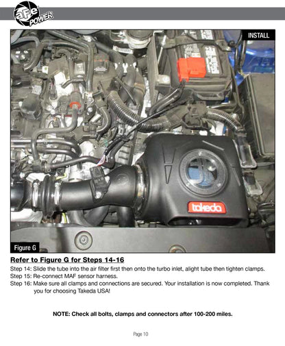 aFe Stage-2 PDS AIS Intake | Honda Civic 1.5L 2016 (TM-1024B-D)