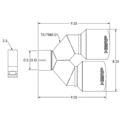 MBRP Single Wall Angle Cut Dual 4-Inch Outlet | Universal (T5178BE)