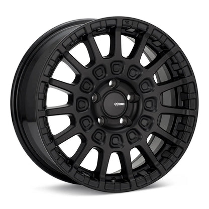 (set of 4) Enkei Overlander Black | 17x7.5" +35mm | 5x114.3mm Wheels