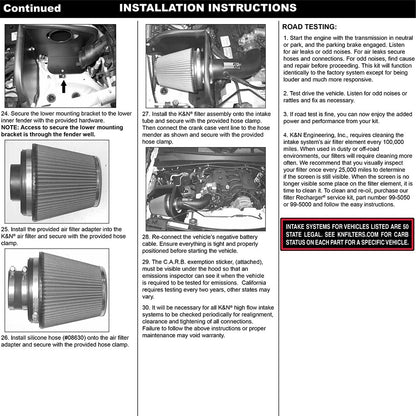 K&N Engineering Performance Intake Kit: Dodge Nitro 2007 - 2010 4.0L V6