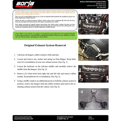 Borla ATAK Cat-Back Exhaust System | Jeep Grand Cherokee SRT (15-21) 6.4L V8 AWD (140633CB)