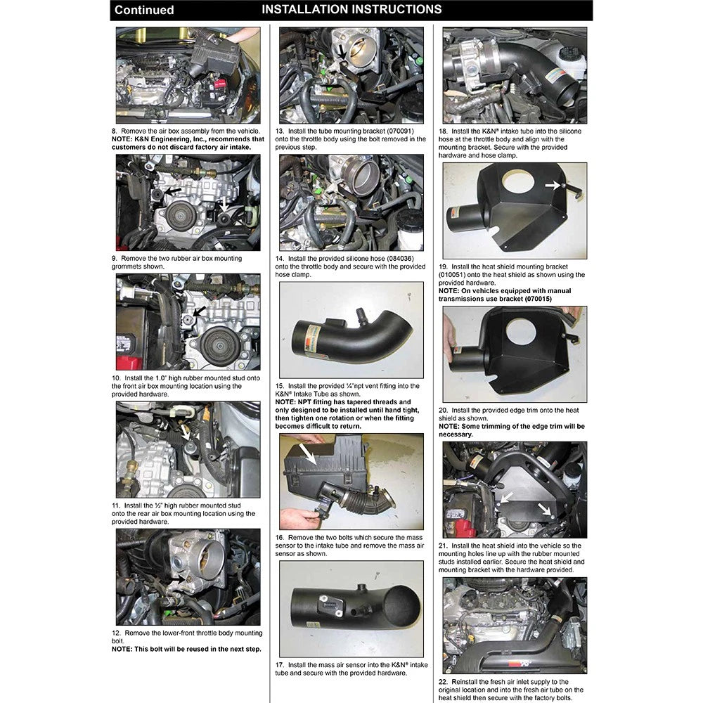 K&N 07-10 Nissan Altima 2.5L Silver Typhoon Short Ram Intake | Nissan Altima (69-7061TS)