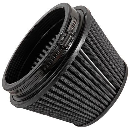 K&N RU-3106HBK Universal Round Tapered High Flow Washable Air Filter for Intake
