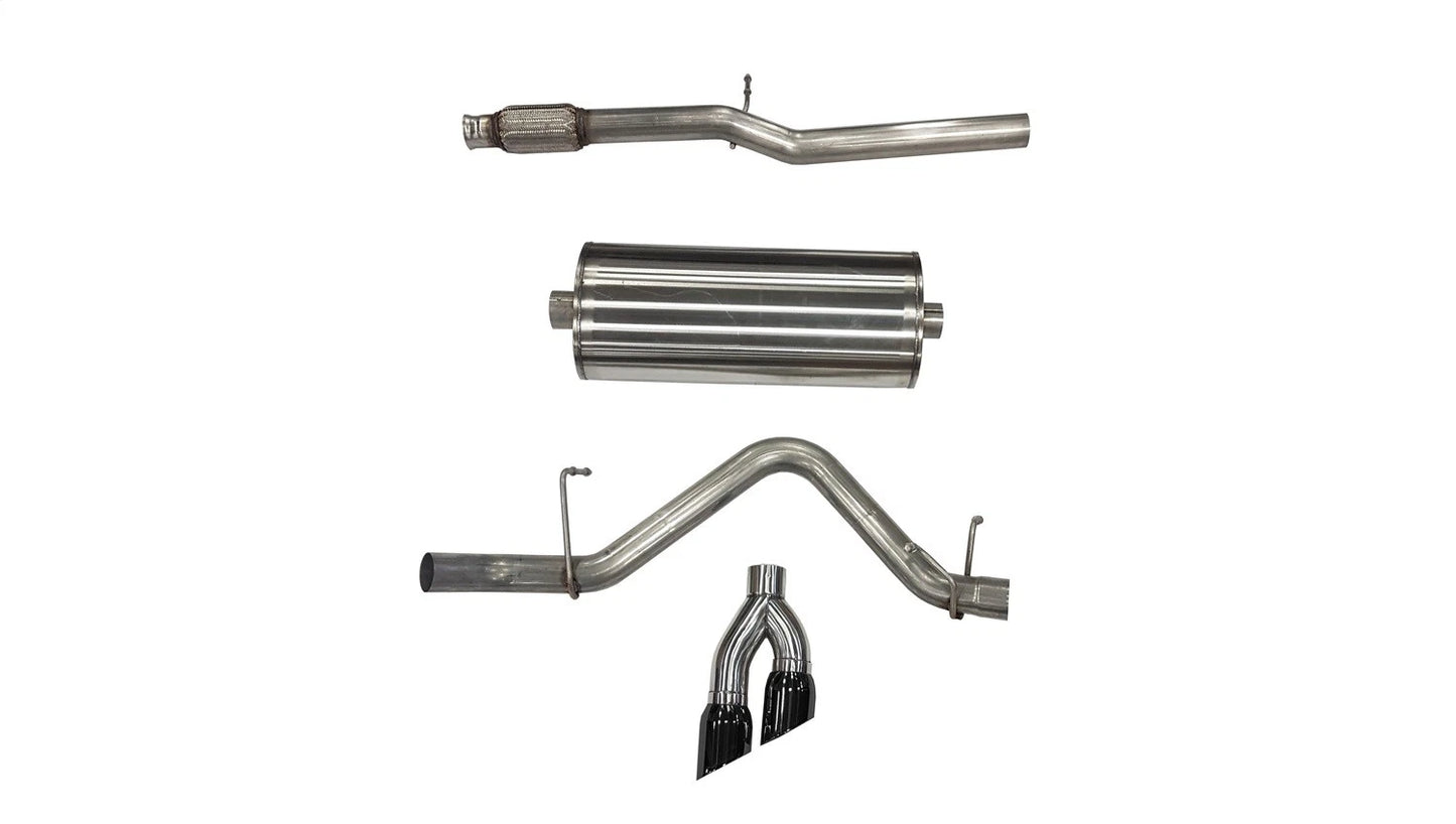 CORSA Sport / 3.0 in Cat-Back SSE w/ Twin Tips | Silverado/Sierra 19-25 5.3L (21030BLK)