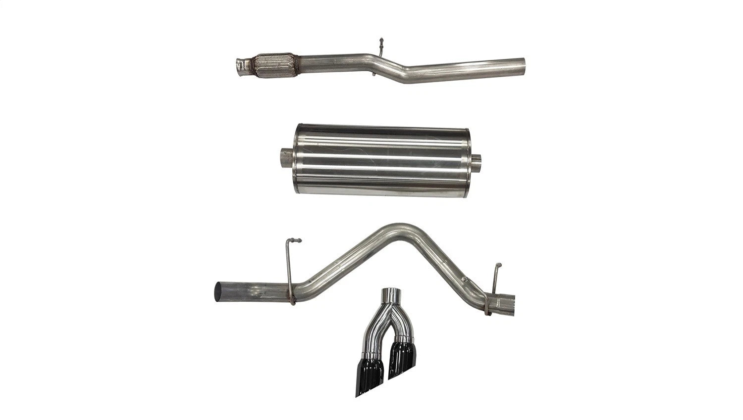 CORSA Sport / 3.0 in Cat-Back SSE w/ Twin Tips | Silverado/Sierra 19-25 5.3L (21030BLK)