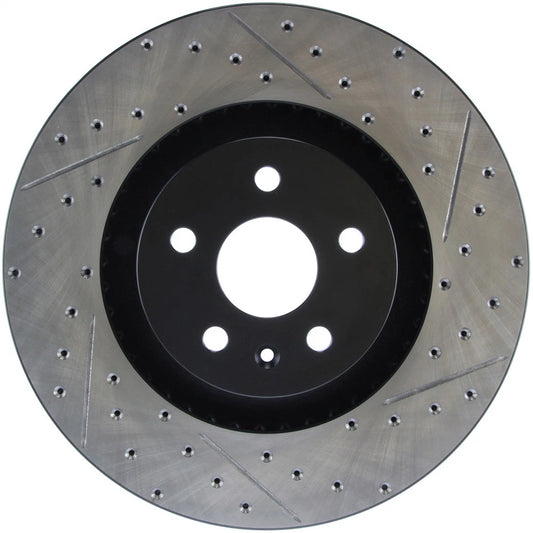StopTech 127.62128L Front Left Drilled Disc Brake Rotor for 2009-15 Cadillac CTS