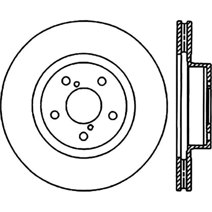 StopTech 127.47012L Front Left Drilled Disc Brake Rotor for 98-16 Subaru Impreza