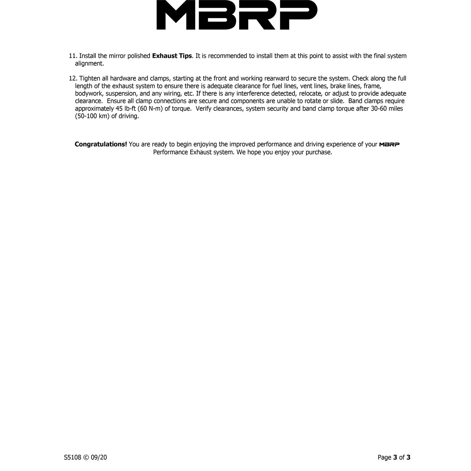 MBRP 3in. Cat-Back Dual Split Rear Exit Exhaust | Dodge Ram 1500 Hemi 5.7L SC/CC-SB (03) (S5108409)