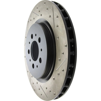 StopTech 127.39036L Rear Left Drilled Disc Brake Rotor for 2004-07 Volvo S60 V70