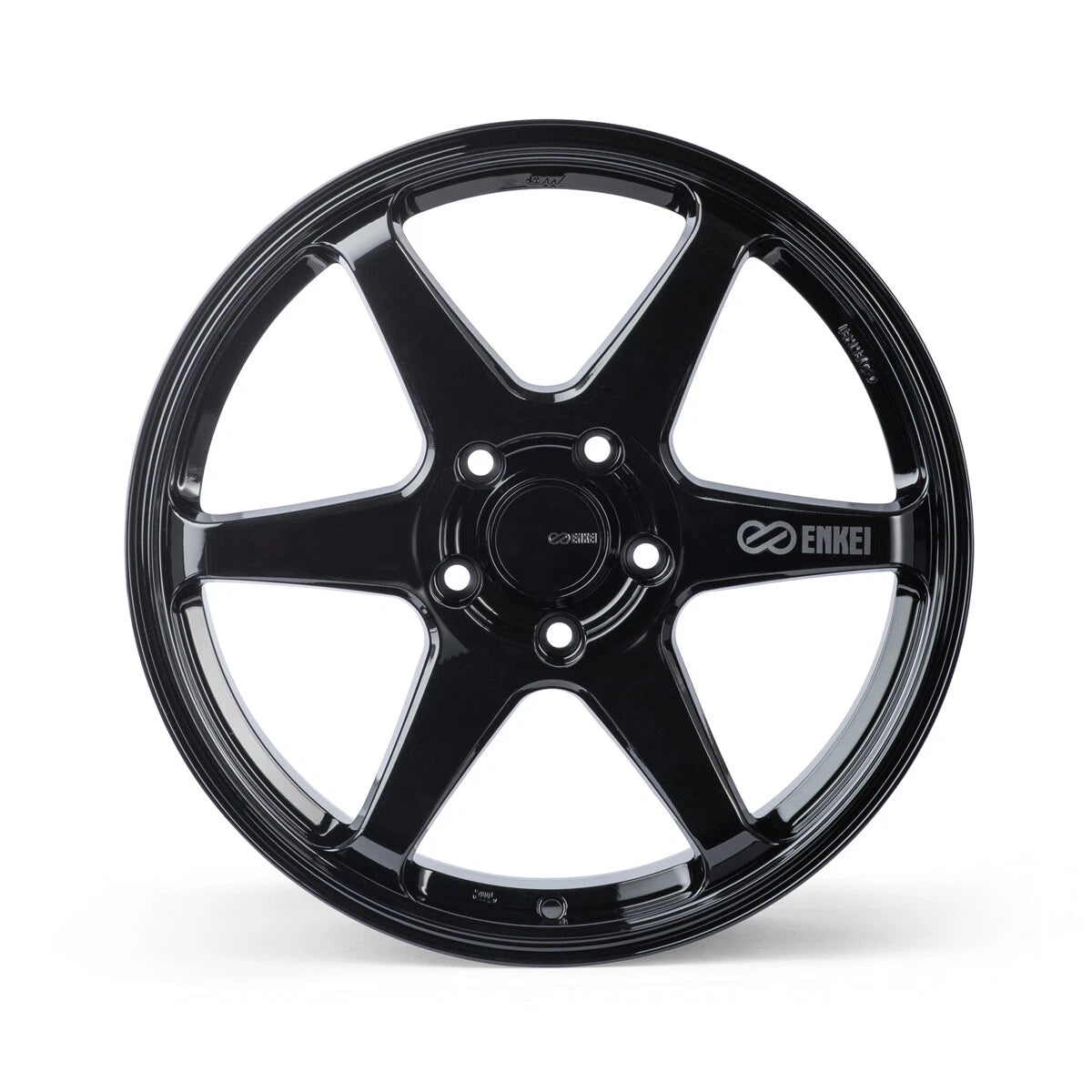 Enkei T6R Gloss Black | 17x8" +45mm | 5x100mm Wheel