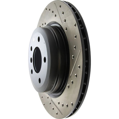 Stoptech Slotted And Drilled Rear Brake Rotor | 2006 BMW 330 and 2007-2009 BMW 335 (127.34080L)