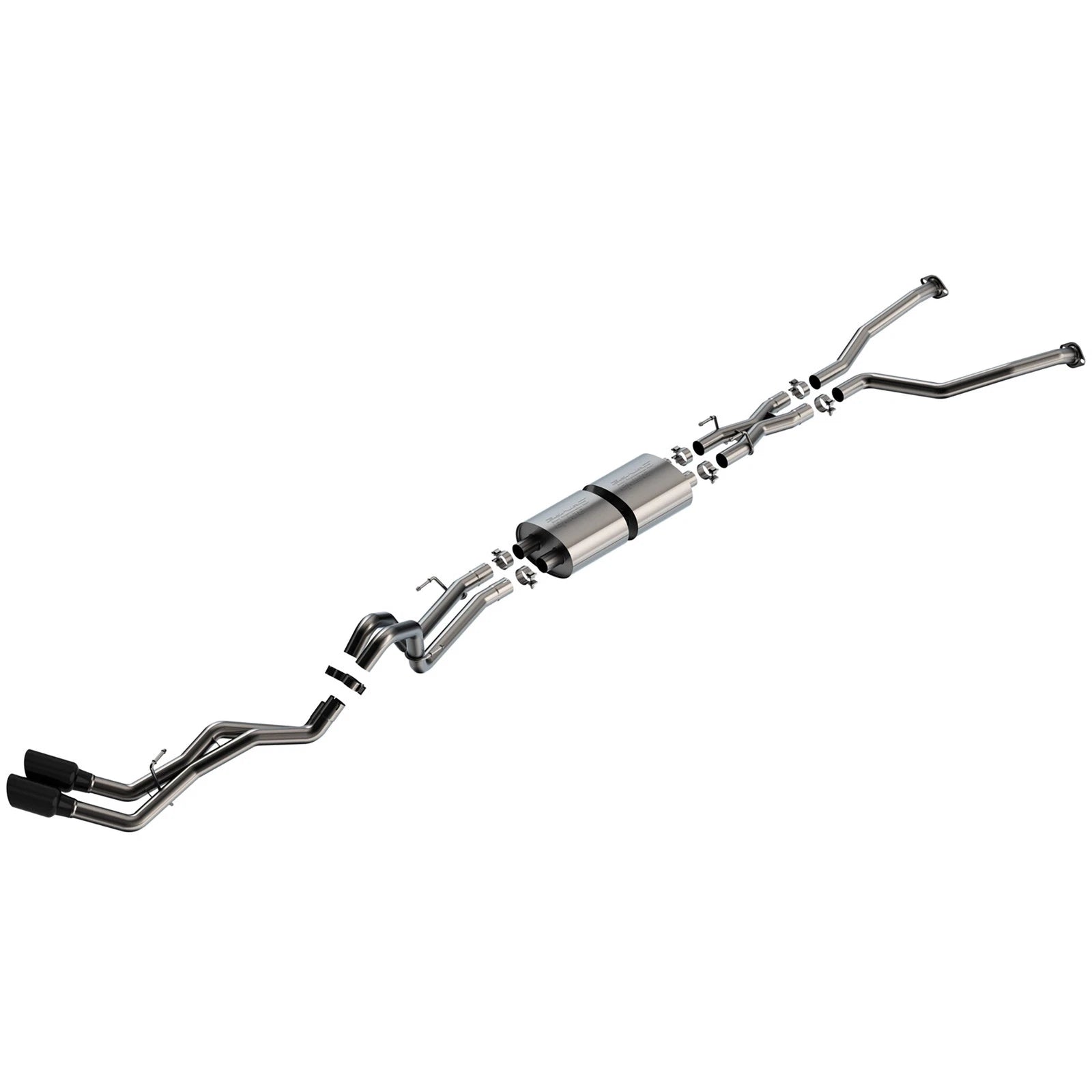 Borla 22-24 Toyota Tundra 3.4L V6 Hybrid Ext. Cab/Std Bed/145.7in WB S-Type Cat-Back - Black Chrome | Hybrid (140939BC)