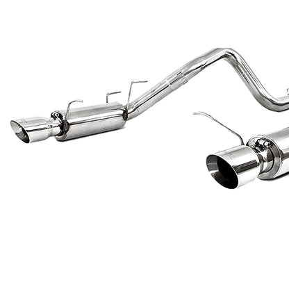 MBRP T304 3in Cat-Back Dual Split Rear Exit Race Exhaust | Ford Shelby GT500 (11-12) (S7260304)