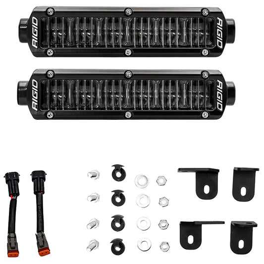 Rigid 37202 SR-Series PRO DOT SAE White Fog LED Lights Pair Kit for 22-24 Tundra