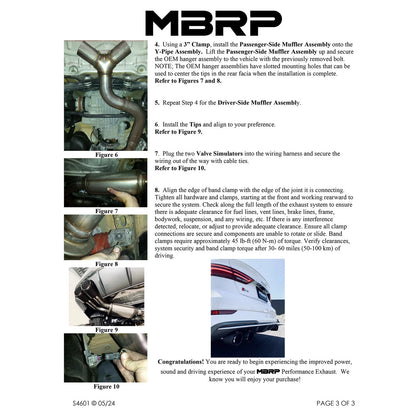 MBRP 3-In Armor Pro Street Profile Quad Rear Exit Cat-Back | Audi S3 (S46013CF)