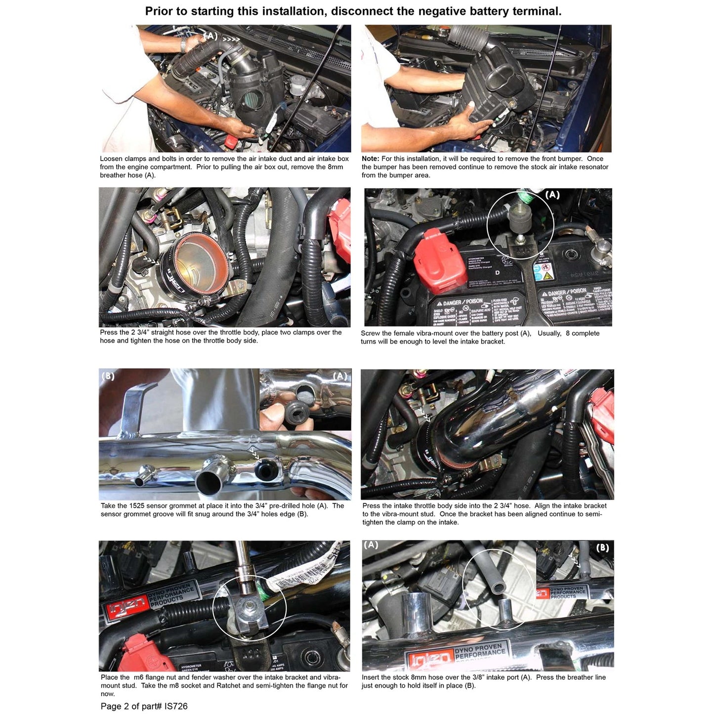 Injen Short Ram Intake | Honda Element (03-11) (IS1726P)
