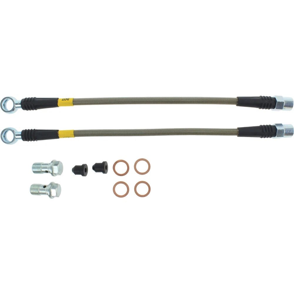 StopTech 950.33502 Rear Braided Brake Line Kit for 1996-09 Audi A4 / 2004-09 S4
