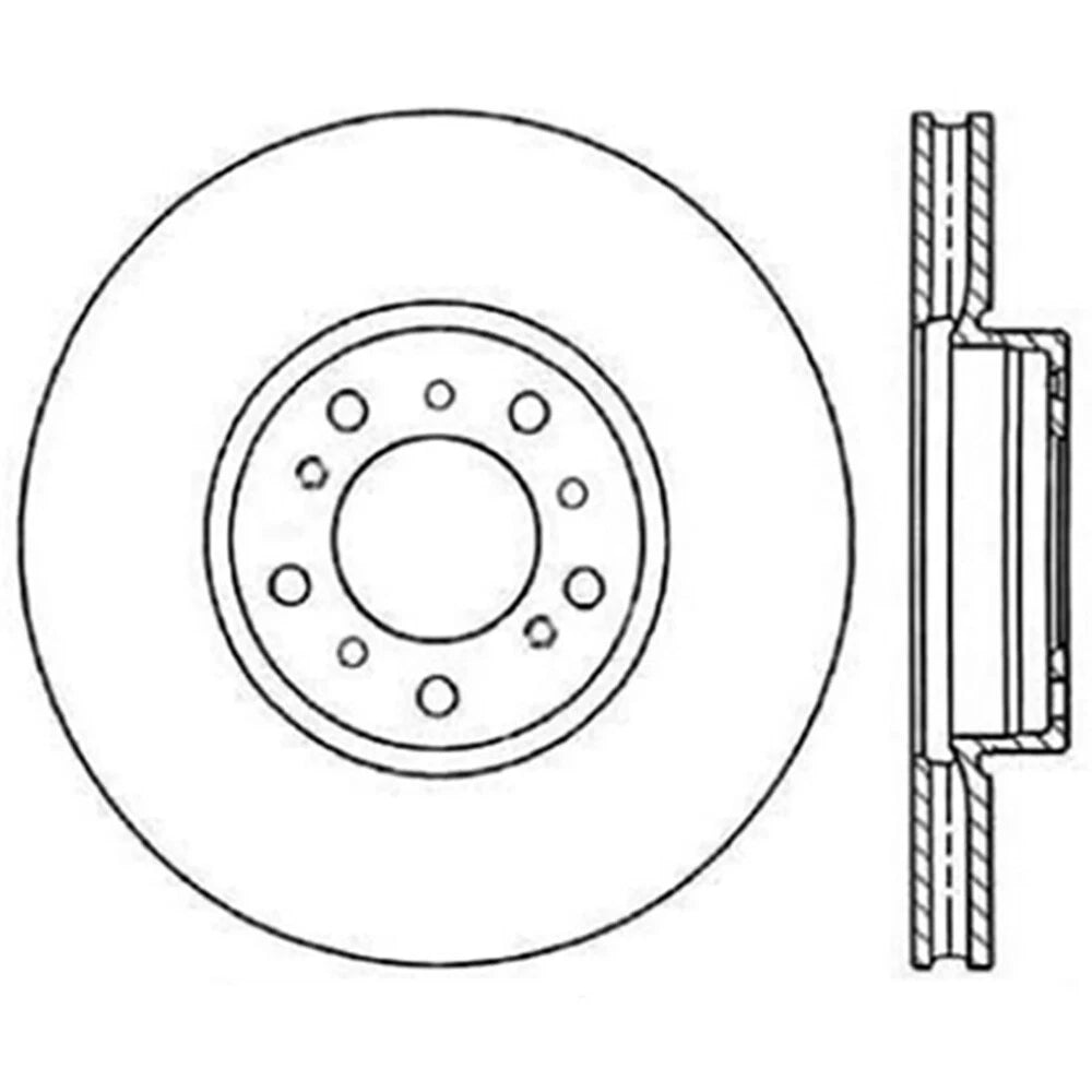 StopTech 127.34058L Front Left Drilled Slotted Disc Brake Rotor for 01-06 BMW M3
