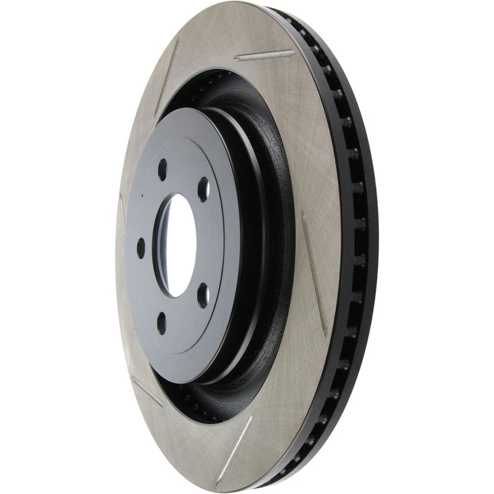 Stoptech BBCs Rear Slotted Brake Rotor | 2015 Ford Mustang GT (126.61109SL)