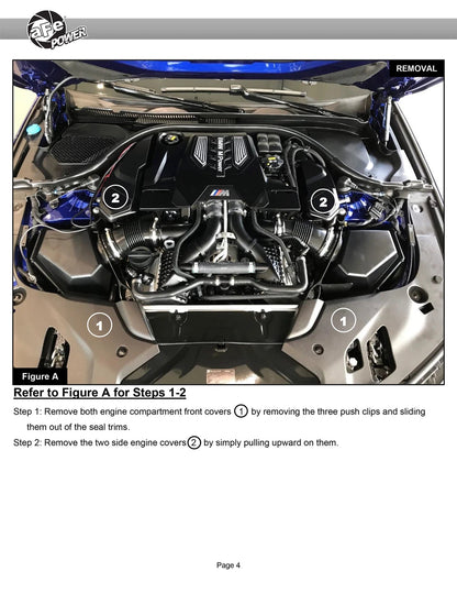 aFe Momentum Black Series CF Pro 5R Air Intake | BMW M5 (F90) (58-10005R)