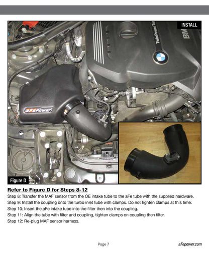 aFe MagnumFORCE Intake Stage-2 Pro DRY S | BMW 330i (F3x) L4 2.0L B48 (17) (51-12922-C)