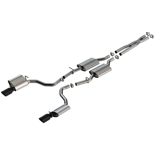 Borla Black Chrome Tips ATAK Catback Exhaust | Dodge Charger GT 3.6L V6 RWD (19-23) (140918BC)