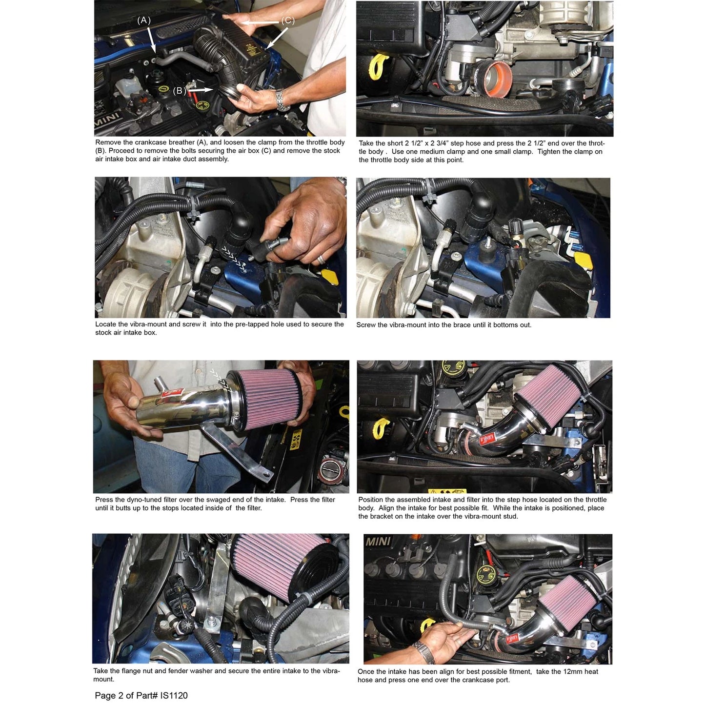 Injen Polished Short Ram Intake | Mini Cooper N/A (Non S) (00-06) (IS1120P)