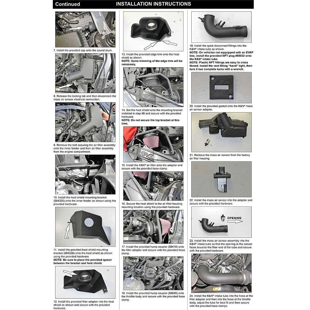 K&N 2015 Ford Mustang GT 5.0L V8 F/I Performance Intake Kit | Ford Mustang (15) (63-2590)