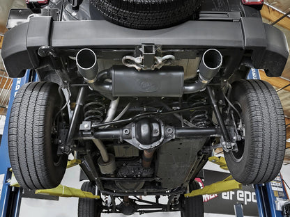 aFe 2.5in 409 SS Axle-Back Exhaust | Jeep Wrangler JK V6 3.6/3.8L (07+) (49-48061-B)