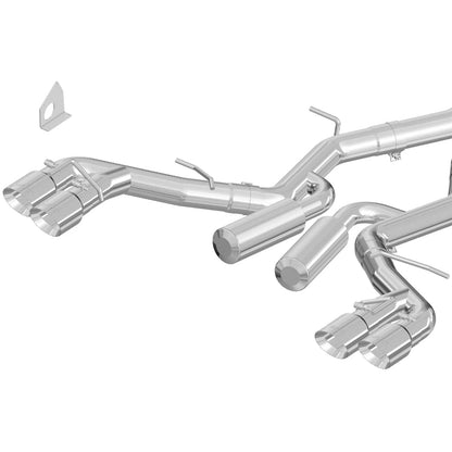 MBRP 3in T409 Race D&S Cat-Back Exhaust w/ 4.5in Quad Tips | Camaro V8 (16+) (S7033409)