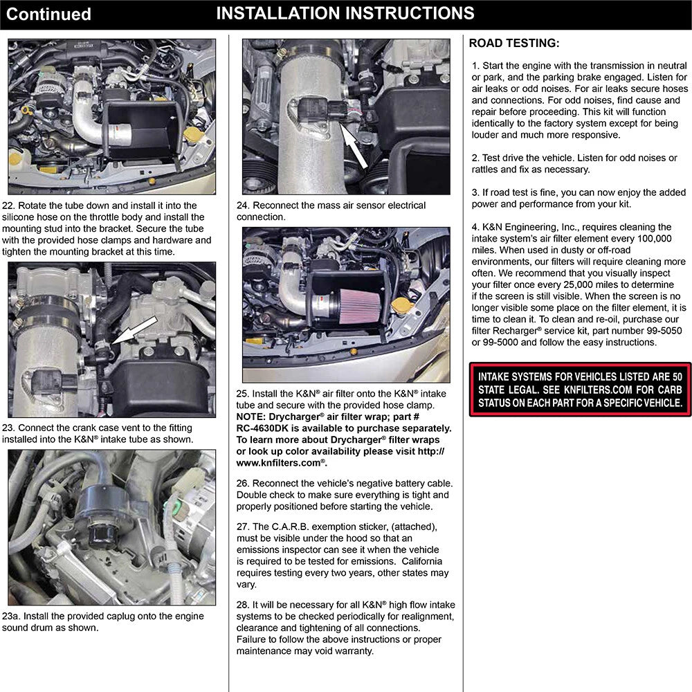 K&N Typhoon Intake | 2013-2021 Subaru BRZ/Scion FR-S/Toyota 86 (69-8619TS)