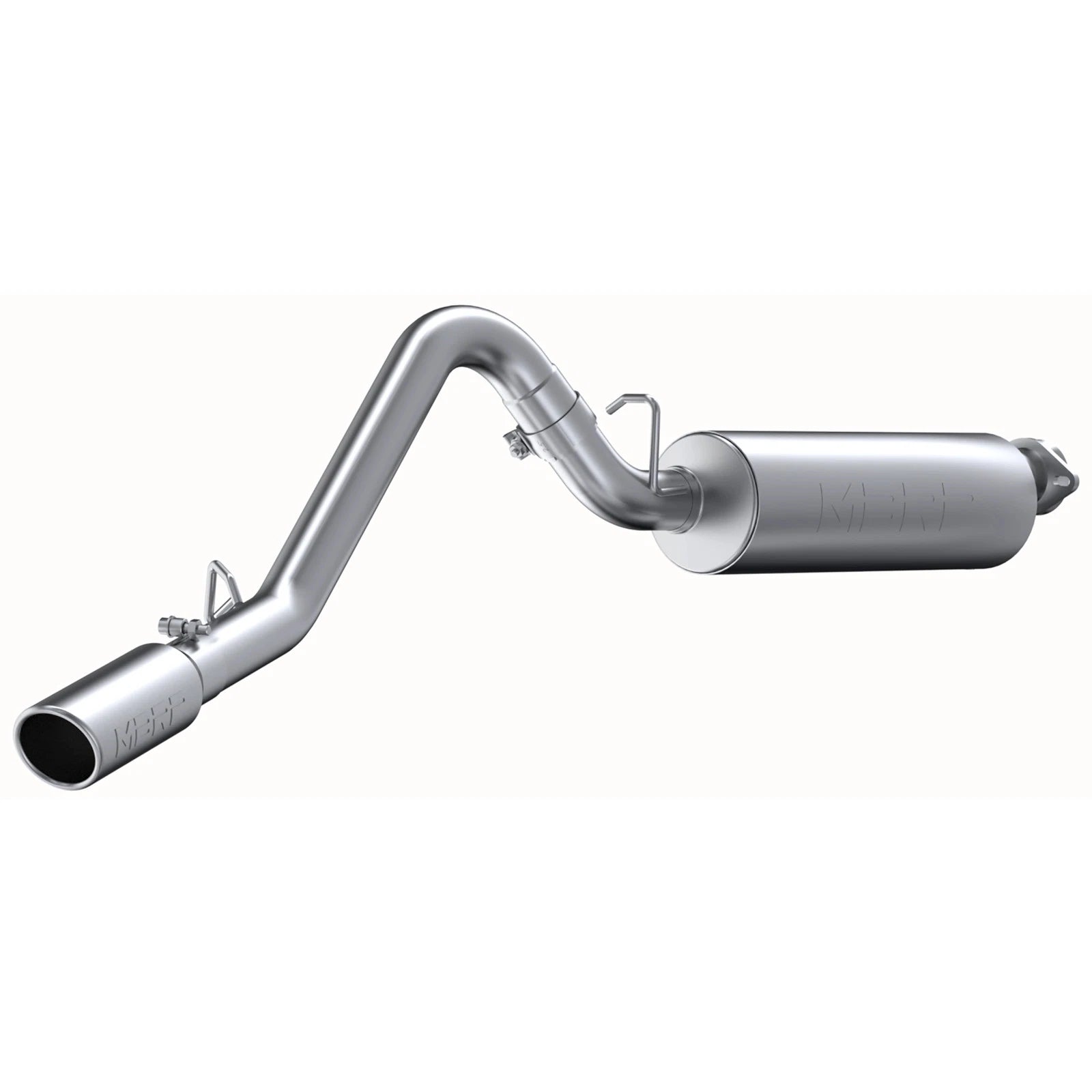 MBRP 2.5in Cat-Back Single Side Exit Exhaust (Aluminum) | Jeep Wrangler (JK) 2000-06 (S5500AL)