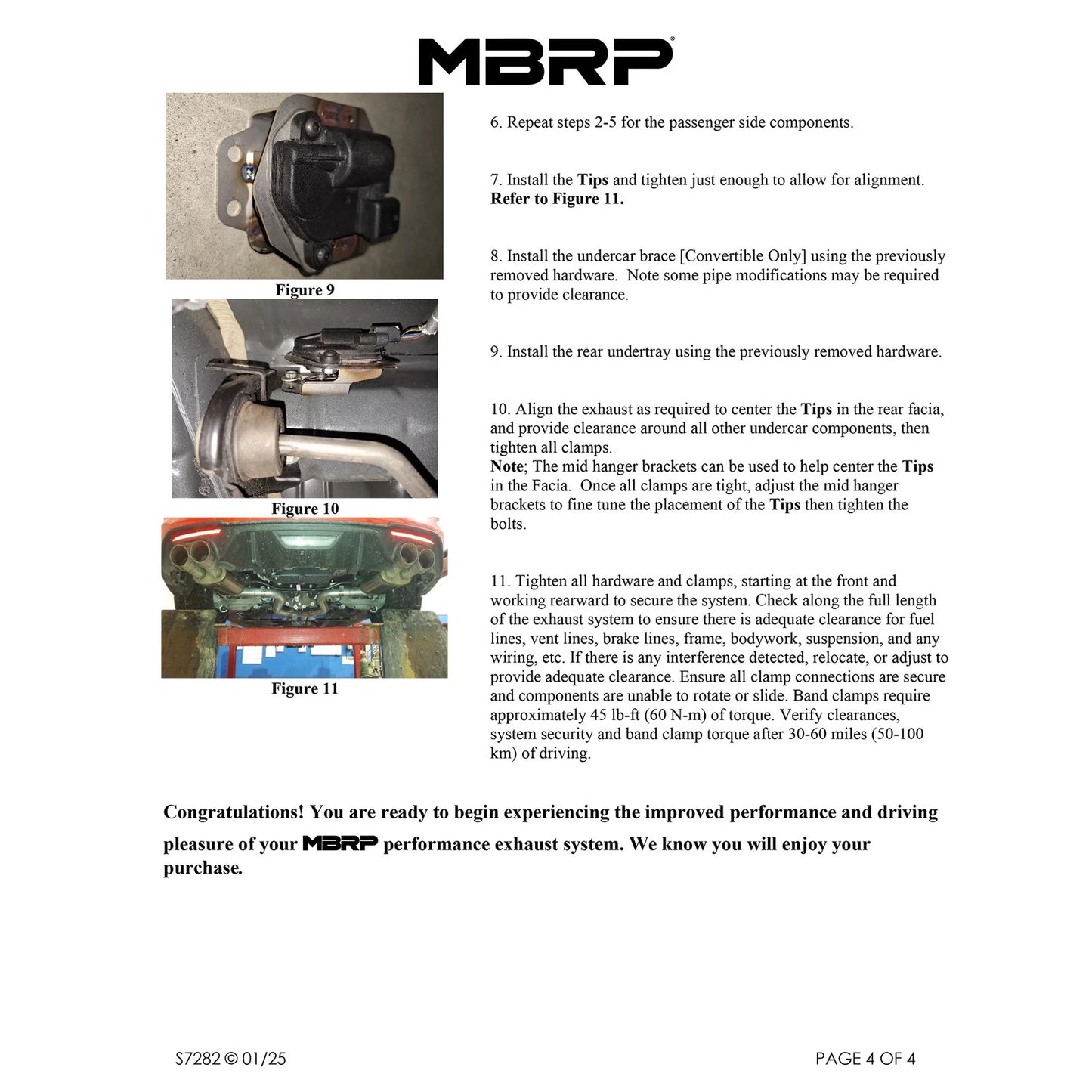 MBRP Armor Pro 3in T304 SS Cat-Back Dual Split Exhaust | Ford Mustang 5.0L (24+) (S7282304)