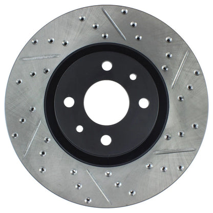 StopTech 127.04004L Front Left Drilled Slotted Brake Rotor for 2012-19 Fiat 500
