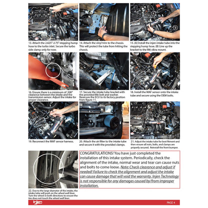 Injen 3.00in Wrinkle Black Cold Air Intake | Honda Civic (16-26) / Civic Si (16-26) / Acura Integra (23-26) (SP1586WB)