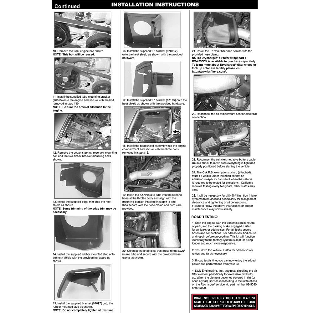 K&N High Flow Performance Kit | Jeep Wrangler (07-10) (77-1553KP)