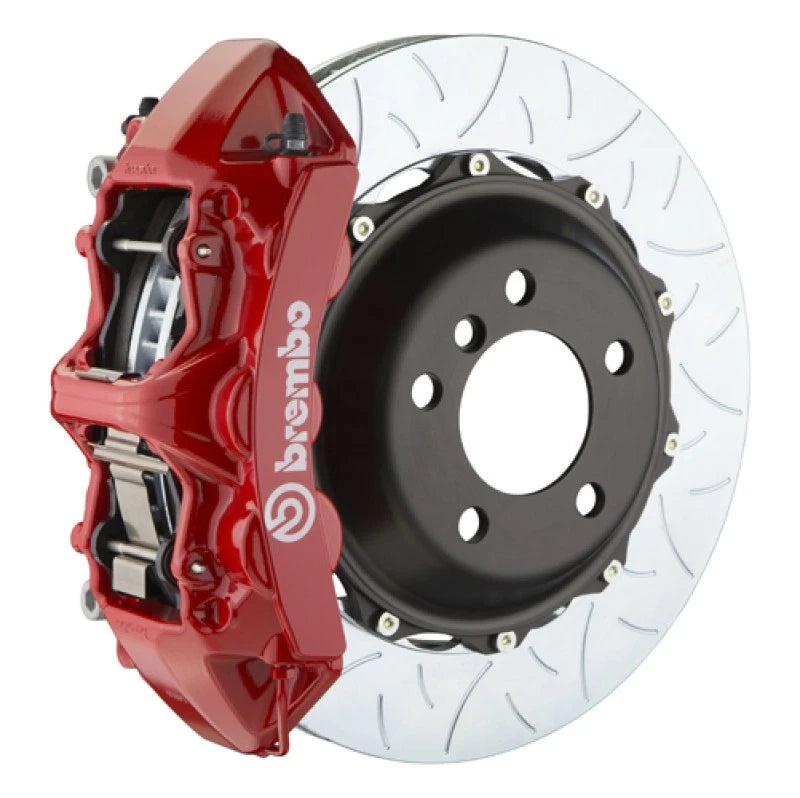 Brembo 95-98 993 C2/C4/C4S/Turbo Front GT BBK 6 Piston Cast 380x32 2pc Rotor Slotted Type3-Red