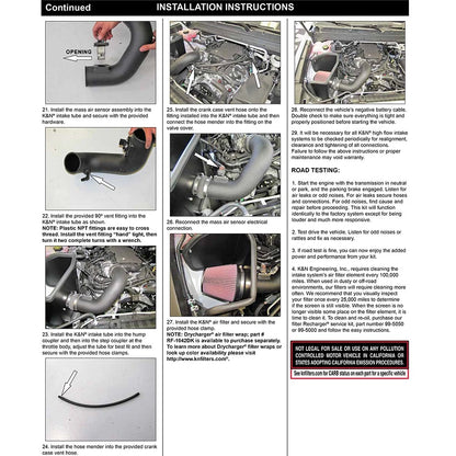 K&N Performance Air Intake | Chevrolet Colorado (15-20) 3.6L V6 (63-3088)