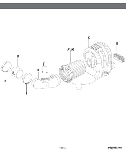 aFe Takeda Momentum Pro DRY S Cold Air Intake | Honda Fit I4-1.5L (15-18) (56-70001D)