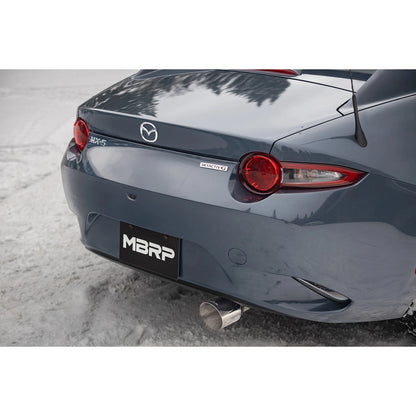 MBRP S4452AL Race Steel Axle Back Exhaust System for 16-25 Mazda MX-5 Miata 2.0L