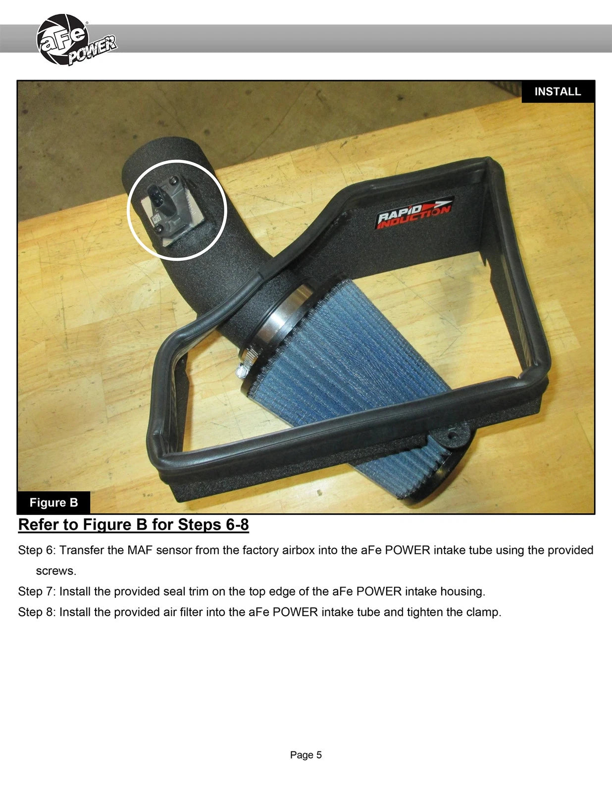 aFe MagnumFORCE Stage-2 Pro 5R Intake 3" Flange | Mini Cooper/S/Clubman L3 1.5L (19-21) (52-10011R)