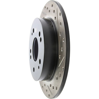 Stoptech Slotted And Drilled Rear Brake Rotor | 2006-2009 Honda Civic Ex/Si (127.40040L)