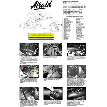 Airaid 4.6L/5.7L V8 Toyota Tundra/Sequoia CAD Intake System w/ Tube | Toyota Tundra/Sequoia (07-14) (511-213)