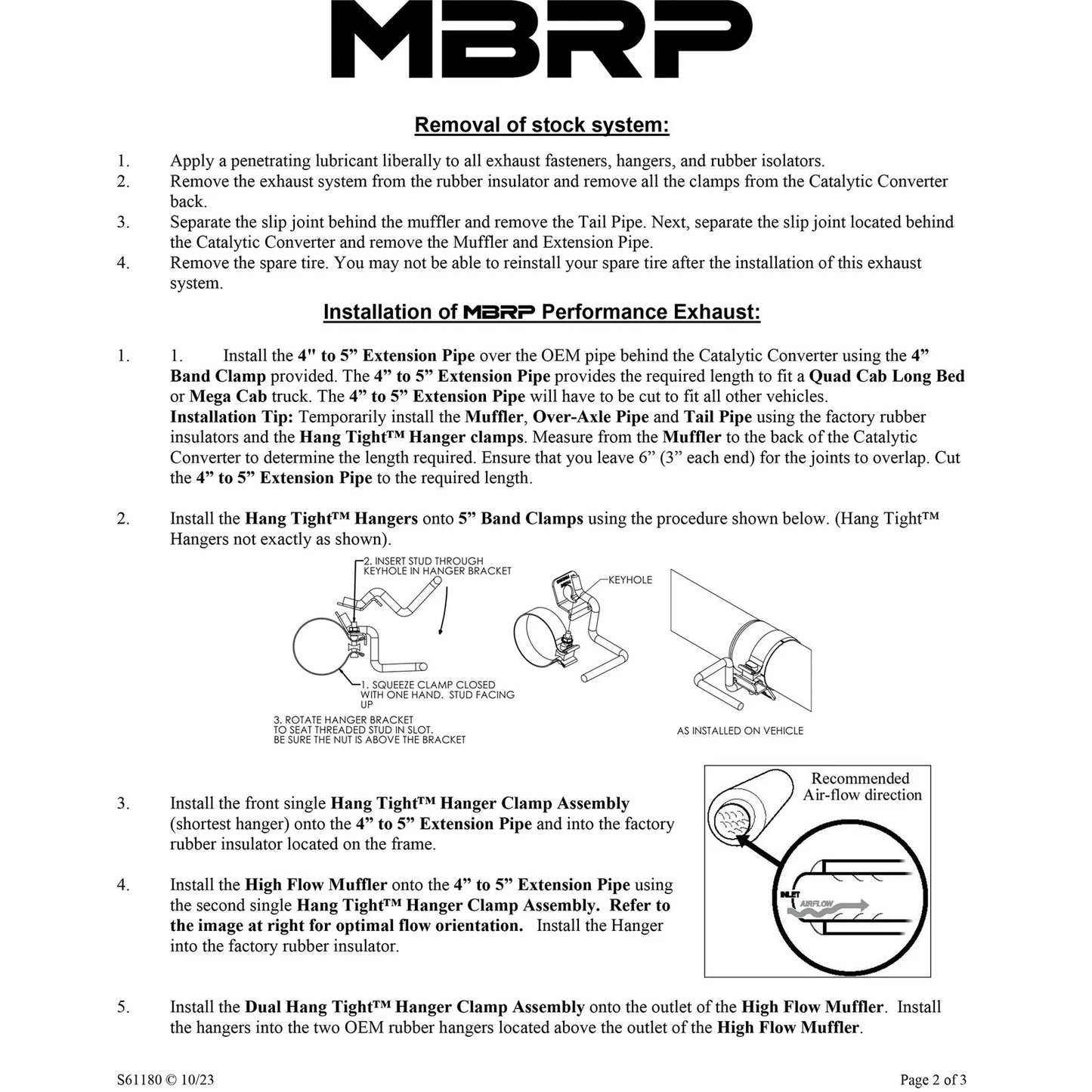 MBRP 5in. Cat-Back Single Side Exit | Dodge 2500/3500 Cummins 600/610 (04-07) (S61180AL)
