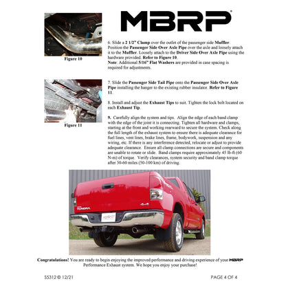 MBRP 2.5in. Dual Split Rear Cat-Back Exhaust | Toyota Tundra 09-21 (S5312409) (S5312409)