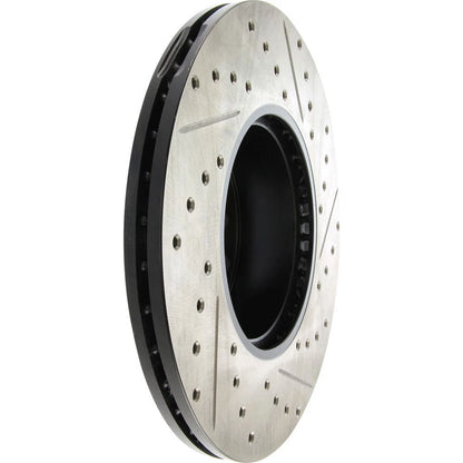 StopTech 127.34108R Front Right Drilled Brake Rotor for 14-18 328d / 07-16 328i